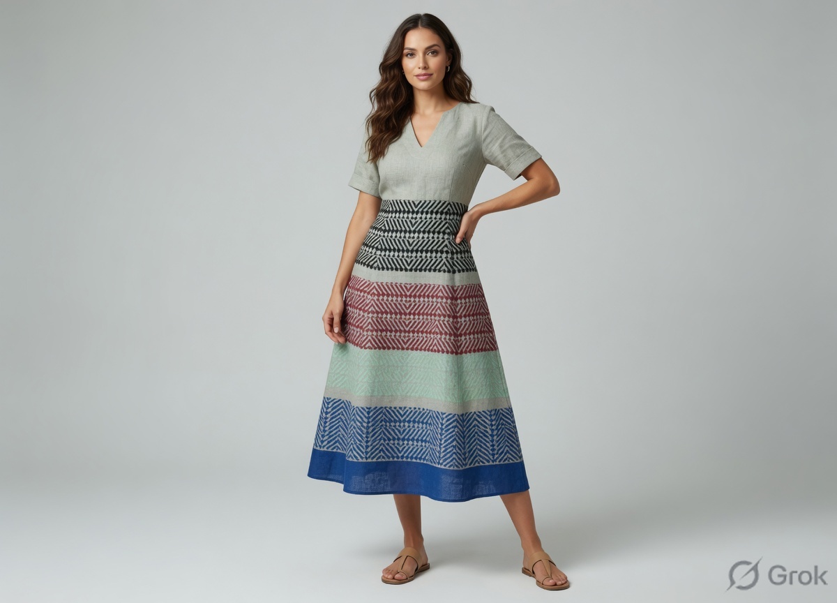 Linen weave as a casual dress